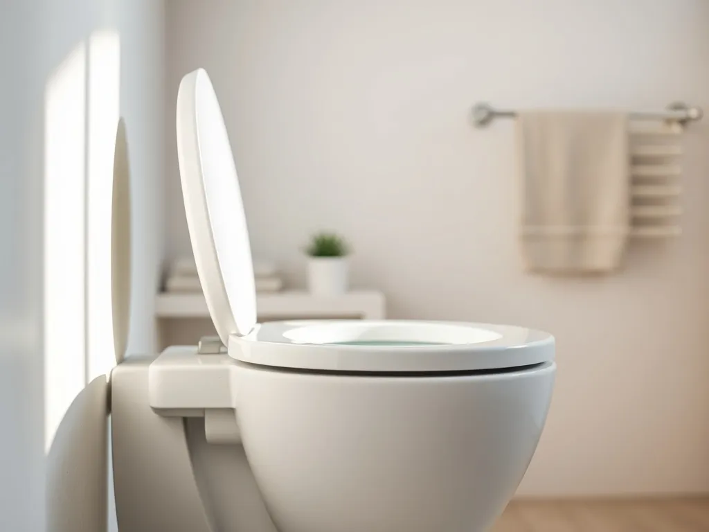 Elegancka toaleta myjąca w nowoczesnej, jasnej łazience, podkreślająca design i funkcjonalność inteligentnych bidetów.